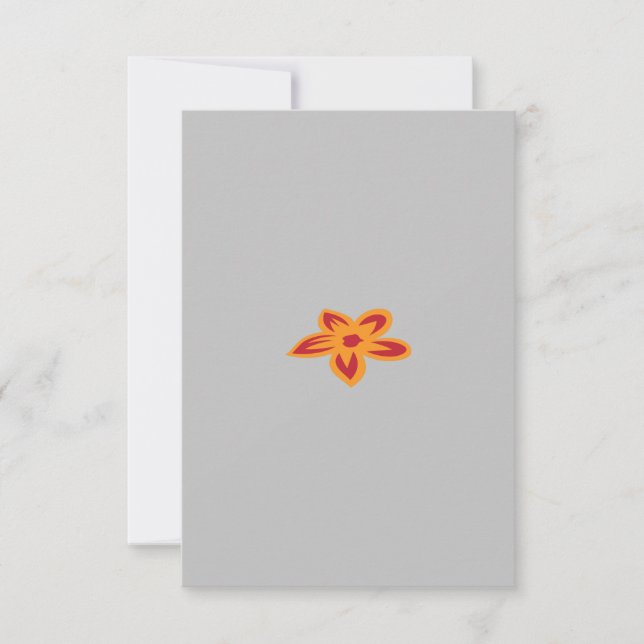 Cartão de Agradecimento Plano (Frente)