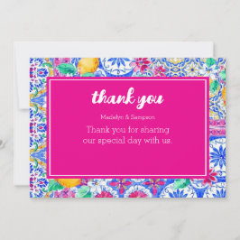 Cartão de agradecimento plano de aquarela de limão