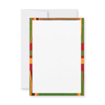 Cartão de agradecimento plano de impressão african