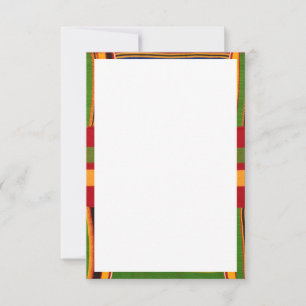 Cartão de agradecimento plano de impressão african