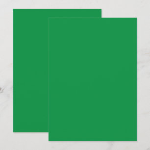 Cartão de Agradecimento Plano   Verde Minimalista 