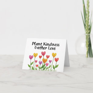 Cartão De Agradecimento Plante Amor Colha Amor Dia das Mães no Dia dos Nam