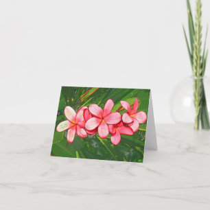 Cartão De Agradecimento plumeria