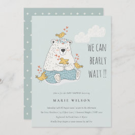 Cartão De Agradecimento Podemos Anunciar O Chá de fraldas De Pássaros De E