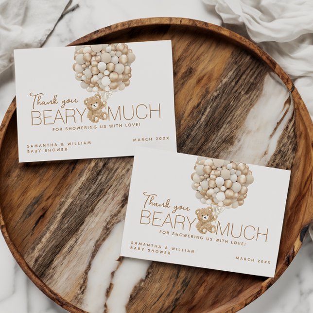 Cartão De Agradecimento Podemos Esperar Chá de fraldas neutro por gênero (Criador carregado)