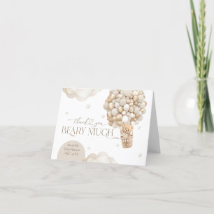 Cartão De Agradecimento Podemos Esperar Chá de fraldas neutro por gênero