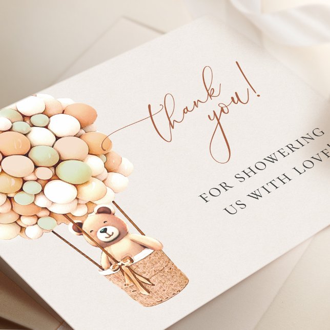 Cartão De Agradecimento Podemos Esperar! Chá de fraldas Obrigado (Criador carregado)