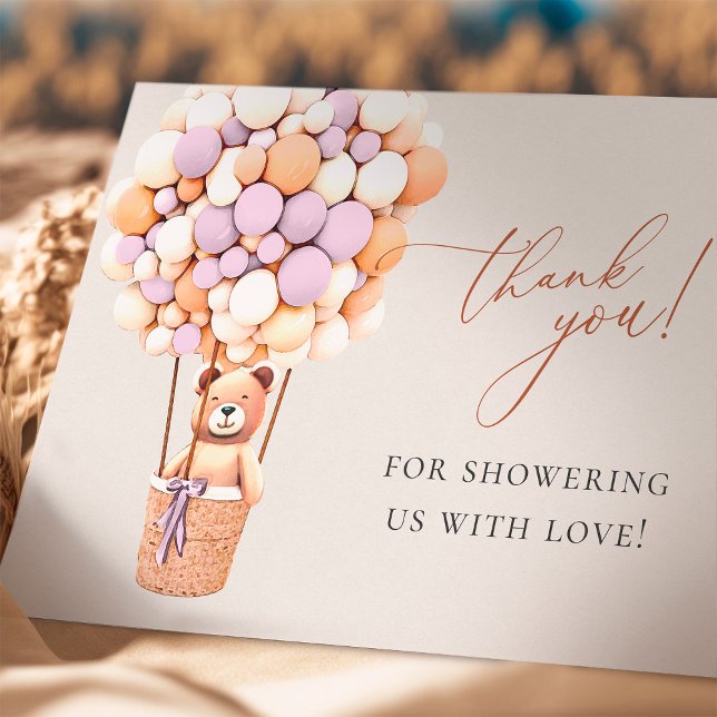 Cartão De Agradecimento Podemos Esperar! Chá de fraldas Obrigado (Criador carregado)