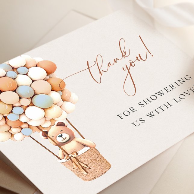 Cartão De Agradecimento Podemos Esperar! Chá de fraldas Obrigado (Criador carregado)