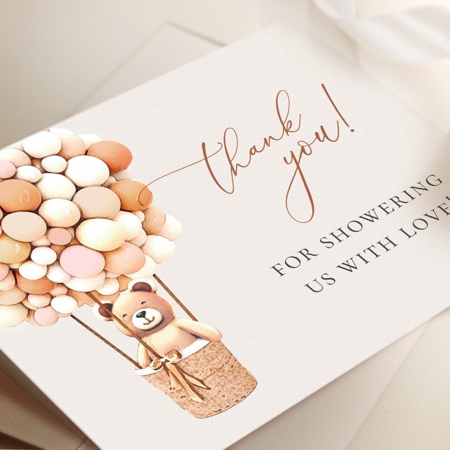 Cartão De Agradecimento Podemos Esperar! Chá de fraldas Obrigado (Criador carregado)