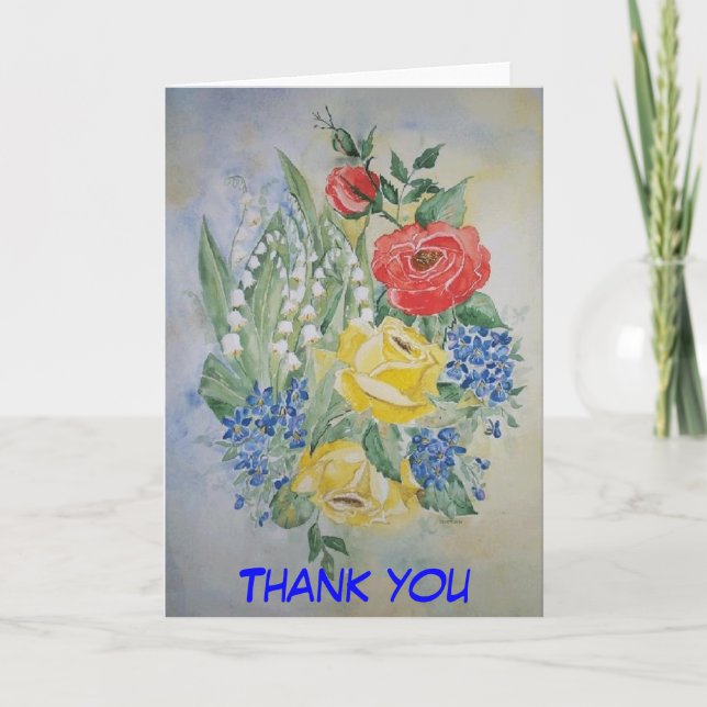 Cartão De Agradecimento Poem Card Thank you (Frente)