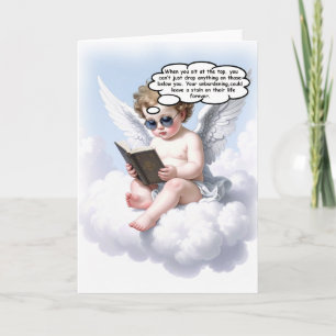 Cartão De Agradecimento Poetic Cherub Wisdom