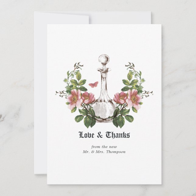 Cartão De Agradecimento Poison Lotion Halloween (Frente)