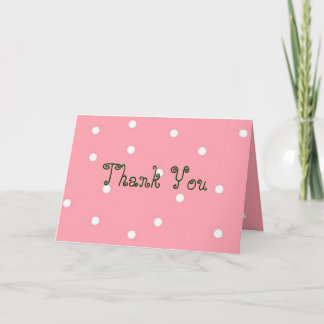 Cartão De Agradecimento Pokadots, Obrigado
