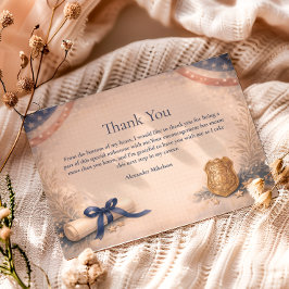 Cartão De Agradecimento Police Officer Academy Milestone Graduation