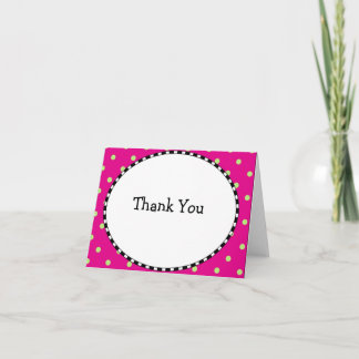 Cartão De Agradecimento Polk a Dot Thank You