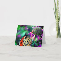 Polonês Obrigado Borboleta Arte Personalizada