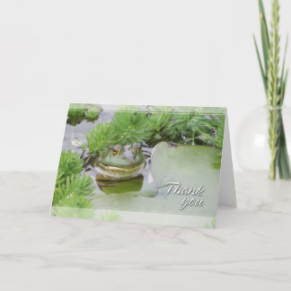 Cartão De Agradecimento Pond Frog Thank You