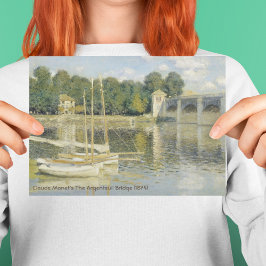 Cartão De Agradecimento Ponte Argenteuil de Claude Monet (1874)