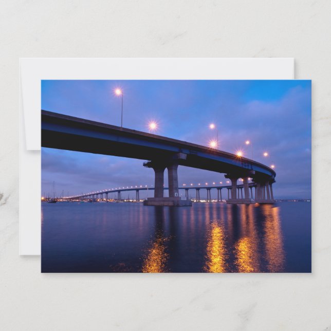 Cartão De Agradecimento Ponte Coronado em Dusk (Frente)