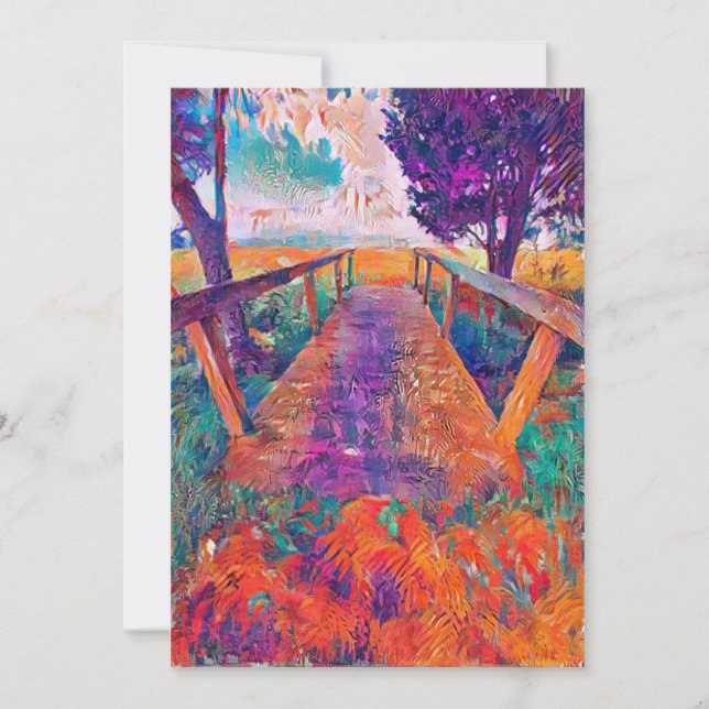 Cartão De Agradecimento Ponte para a paz  (Frente)