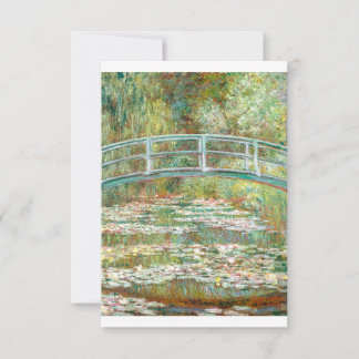 Cartão De Agradecimento Ponte sobre um lixão de água por Claude Monet