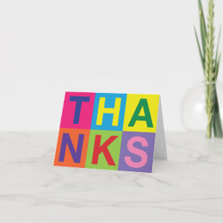 Cartão De Agradecimento Pop Art Obrigado
