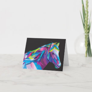 Cartão De Agradecimento Pop de cavalo