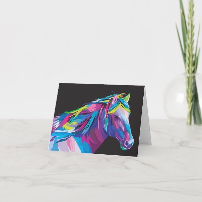 Cartão De Agradecimento Pop de cavalo (Frente)