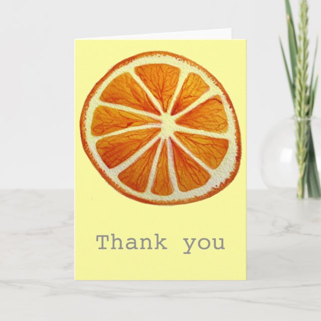 Cartão De Agradecimento Pop fruta (Frente)