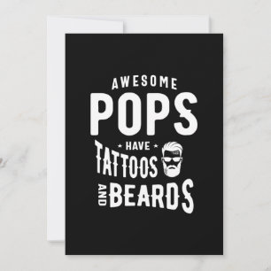 Cartão De Agradecimento Pop incríveis têm tatuagens e barbas