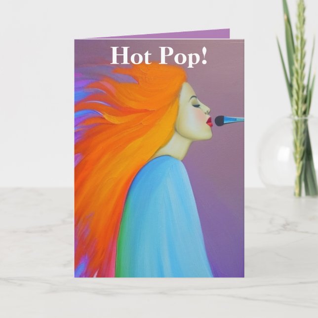 Cartão De Agradecimento Pop quente (Frente)