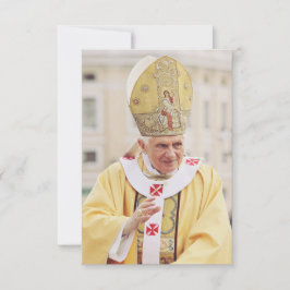 Cartão De Agradecimento Pope Benedict XVI Holy Card