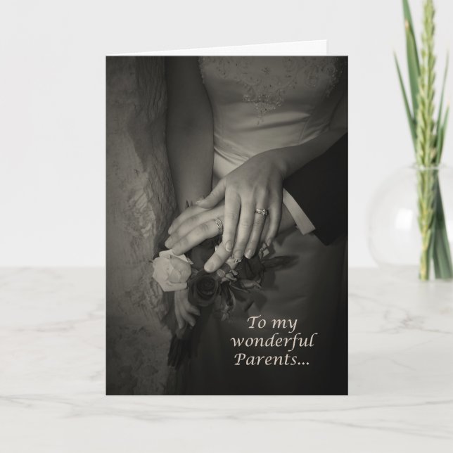 Cartão de Agradecimento por Ajuda no Casamento par (Frente)