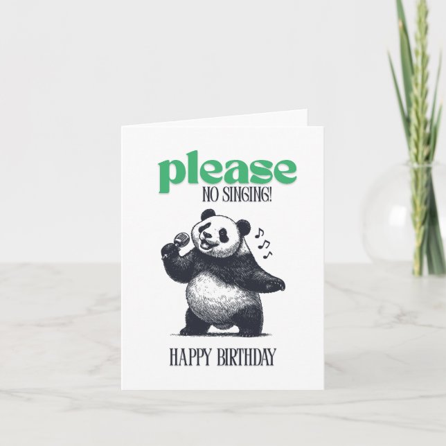 Cartão De Agradecimento Por Favor, Sem Cantando (Frente)