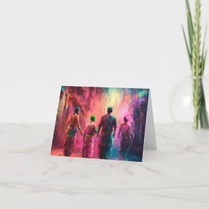 Cartão De Agradecimento Por que perseguir arco-íris quando existe HOLI
