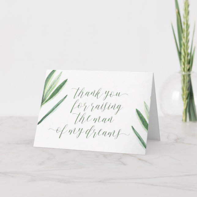 Cartão de Agradecimento por Terem Criado o Homem d (Frente)