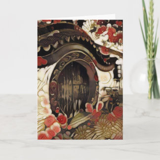 Cartão De Agradecimento Porta