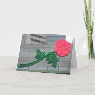 Cartão de Agradecimento "Portland Rose"