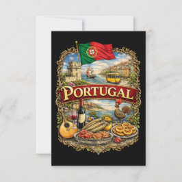 Cartão De Agradecimento Portugal