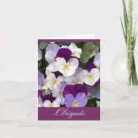 Portuguese : Obrigado - Thank you flowers