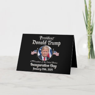Cartão De Agradecimento Posse do presidente Trump 2025 47º presidente dos 