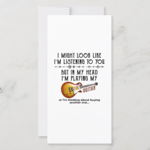 Cartão De Agradecimento Posso parecer que estou ouvindo você