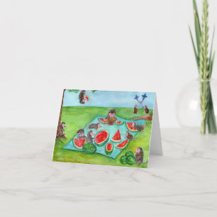 Cartão De Agradecimento Possum Picnic Card