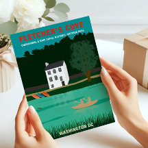 Poster de viagens Retro Fletcher Cove Washington D