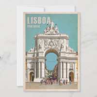 poster de viagens vintage. Lisboa, Marcha da Rua A