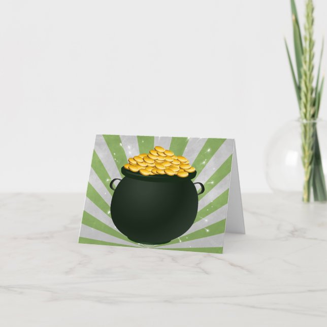 Cartão De Agradecimento Pote o' Dourado (Frente)