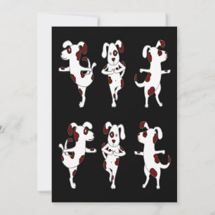 Cartão De Agradecimento Presente Dalmático  Yoga Dogs Poses E Exercícios D