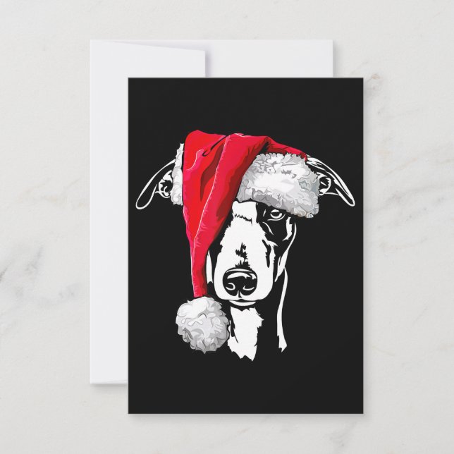 Cartão De Agradecimento presente de presente de mãe de papai noel de natal (Frente)