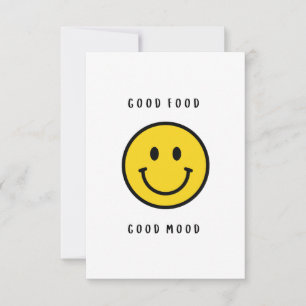 Cartão De Agradecimento Presente de rosto sorridente, rosto de emoji 